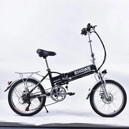 Generic Bike 320 Electric Bicycle Aluminum Alloy250W Brushless Motor 48V / 8Ah 6 Speeds Dual Disc Brake 20 25km / H Max Electric Bike@Black_China