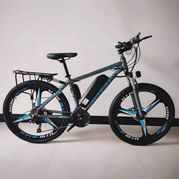 MZBZYU Bike 350W Electric Fat Tire Bike, 26 Inches Mountain Bike 21 / 27 Speed Snow MTB for Adult, D, 21seppd