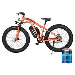 48V 250W Electric Mountain Bike, 26 * 4Inch Fat Tire Bikes 7 Speeds Ebikes for Adults, Front Fork Damping System Front And Rear Double Disc Brakes LED Headlights