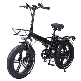 Electric oven Bike 48V 750W Electric Bike for Adults Folding with 15Ah Lithium Battery 20 inch Fat Tire Electric Bicycle 28 MPH for Snow Mountain Ebikes