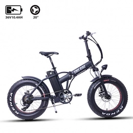 ASTOK Electric Bike 500W Electric Mountain Bike, 20 x 4 inch Fat Tire 6 Speeds E-Bike for Adults, 36V 10.4Ah Lithium Battery Electric Bicycle for Mountain, Snow and Beach