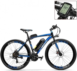 CCLLA Electric Bike 700C Pedal Assist Electric Bike 36V 20Ah Battery 300W Motor Aluminium Alloy Airfoil-Shaped Frame Both Disc Brake - 20-35km / h Road Bicycle (Color : BlueLCD, Size : Standard)