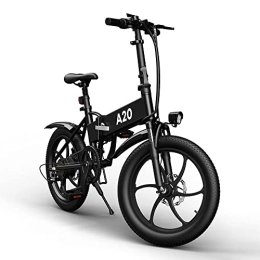 A Dece Oasis Electric Bike A Dece Oasis A20 Electric Bike, Folding E-Bike For Adults, Folding Electric Bikes With 36V 10.4Ah removable Lithium Battery, Dual-Disc Brakes Aluminum Alloy Folding Bicycle, Shimano 7-Speed（Black)
