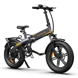 A Dece Oasis Electric Bike A Dece Oasis ADO A20FXE electric bike for adults 20 * 4.0 Fat tyres E-bike, foldable ebike equipped with rear racks and fenders, 250W motor / 36V / 10.4Ah battery / 25 km / h, gray