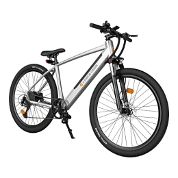 A Dece Oasis Electric Bike ADO DECE 300C Hybrid Commuter Electric Bike 27.5 inch City Road electric bicycle, With a Shimano 9 Speed and Hydraulic Disc Brakes, Sliver…