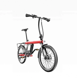 SHJR Bike Adult 20 Inch Intelligent Electric Bike, 36V Lithium Battery, 6 Speed City Electric Bicycle, With LCD Meter / Mobile Phone Charging, Red, 9.6AH