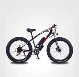 SHJR Electric Bike Adult 26Inch Electric Fat Tire Mountain Bike, 48V Lithium Battery Electric Snow Bicycle, With LCD Display / Anti-Theft Lock / Tool / Fender, B