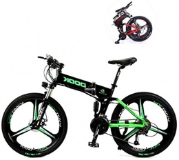 Ceiling Pendant Electric Bike Adult-bcycles BMX 26 Inch Electric Mountain Bikes, 27 Speed Folding Mountain Electric Lithium Battery Aluminum Alloy Light And Convenient To Drive (Color : Green)