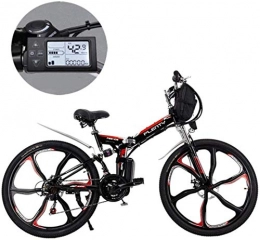 Ceiling Pendant Electric Bike Adult-bcycles BMX Electric Mountain Bikes, 24 / 26 Inch 21 Speed Removable Lithium Battery Mountain Electric Folding Bicycle With Hanging Bag Three Riding Modes ( Color : 12ah / 576Wh , Size : 24 inch )