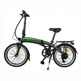 WHBSZCDH Bike Adult Electric Bicycles, 20‘’Folding Bicycles, Folding Mountain Bike, 36V 7.5Ah Removable Li-Ion Battery, Suitable for Men and Women