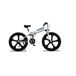  Electric Bike Adult Electric Bicycles Electric Bike Motor Bikes Bicycles ELECTR Bike Mountain Bike Snow Bicycle Fat Tire e Bike Folded ebike Cycling (White)