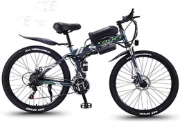 Aoyo Bike Adult Electric Bike, Smart Mountain Ebike, 26" Mountain Bike for Adult, All Terrain 21-speed Bicycles, 36V 30KM Pure Battery Mileage Detachable Lithium Ion Battery,