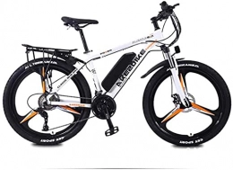  Electric Bike Adult Electric Mountain Bike, 36V Lithium Battery 27 Speed Electric Bicycle, High-Strength Aluminum Alloy Frame, 26 Inch Magnesium Alloy Wheels (Color : A, Size : 30Km) Outdoor Riding