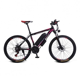 SHJR Electric Bike Adult Electric Mountain Bike, High Carbon Steel Frame Electric Bicycle, With LCD Display 36V Lithium Battery E-Bikes, 26Inch Spokes Wheels, B, 24 speed