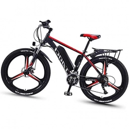 WXX Electric Bike Adult Electric Mountainbicycle, With 8AH Removable Lithium Battery 350W 36V 26'' Electric Bike 21-Speed Mountain Bike, Suitable for Outdoor Sports, Black, 8AH