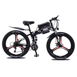 HMEI Bike Adult Foldable Electric Bike 350W High Speed Motor, 10AH Removable 36V Ebike Battery, 21 Speed, 26'' Tire Electric Bike Folding E Bikes (Color : E)