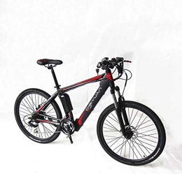 SHJR Electric Bike Adult Mens Electric Mountain Bike, 48V Lithium Battery City Electric Bicycle, High-Carbon Steel Frame Offroad 26 Inch E-Bikes, A, 10AH