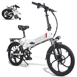 Rymic Electric Bike Adults 20'' Folding Electric Bike, with Removable 48V 10.4Ah Lithium Battery for Adults, 7 Speed Shifter Electric City Bicycle Handle LCD Meter Quick Delivery