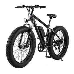 Electric oven Electric Bike Adults Electric Bike 1000W Motor Max Speed 28Mph 26"Fat Tire Electric Bicycle 48V 17Ah Lithium Battery Snow Beach E-Bike Dirt Bicycles (Color : Black)