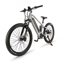 WMLD Bike Adults Electric Bike 750W 48V 26'' Tire Electric Bicycle, Electric Mountain Bike with Removable 17.5ah Battery, Professional 21 Speed Gears (Color : Gray With Alarm Batt)