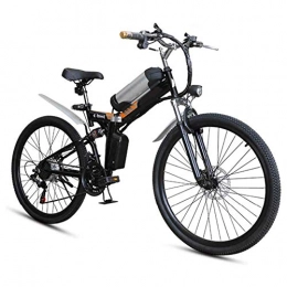 AGWa Electric Bike AGWa Folding Electric Bicycle by Moped, Folding Electric Bikes for Adults 25 Km / H Biking Guide Brushless Motor, Continuous 80 Km Load Capacity 100 Kg