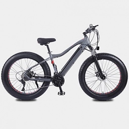 AHIN Electric Bike AHIN 26'' Electric Bike, Electric Bicycle, E-Bike, Brushless Motor, Mechanical Disc Brake, 27-Speed Transmission, Can Monitor Riding Data, with Rechargeable Taillights, Gray