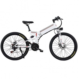 AI CHEN Electric Bike AI CHEN Electric Mountain Bike Lithium Battery 48V Foldable Bicycle Battery Car Adult Front and After Mechanical Disc Brakes 26 Inches