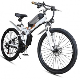 AINY Electric Bike AINY Electric Bike, 20 Inch Electric Snow Bike 500W Folding Mountain Bike with Rear Seat And Disc Brake with Lithium Battery
