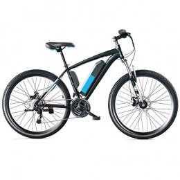 Amantiy Electric Bike Amantiy Electric Bike, Adult Mountain Electric Bike Mens, 27 speed Off-Road Electric Bicycle, 250W / 500W Electric Bikes, 36V / 48V Lithium Battery, 26 Inch Spoke Wheel (Color : Blue, Size : 14AH)
