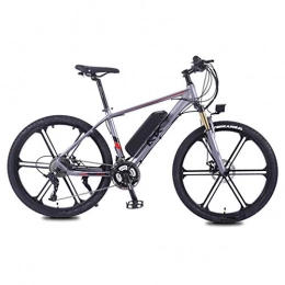 AMGJ Electric Bike AMGJ 26 Inch Electric Bike, with LED Headlights and 3 Modes 350W / 36V Removable Charging Lithium Battery for Sports Outdoor Cycling Work Out And Commuting, Gray, 10AH / 35KM
