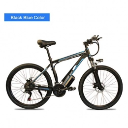 AMGJ Electric Bike AMGJ Electric Bike, 26"" Pneumatic Tires with LED Headlights and 3 Modes 350 / 500W Brushless Motor 36 / 48V 8AH Li-ion Battery Max Speed 30km / h Fitness City Commuting, Blue, 36V10AH 350W