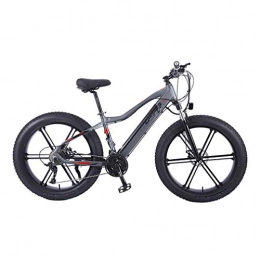 AMGJ Electric Bike AMGJ Electric Bike, with LCD Display 3 Modes Motor 350W, 36V 10Ah Rechargeable Lithium Battery Seat Adjustable 26 Inch Electric Bike Sports Outdoor Travel Work, gray B, left