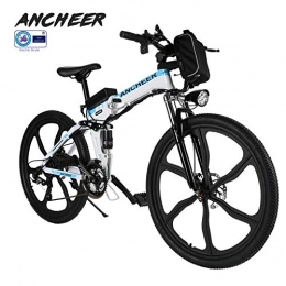 Ancheer  ANCHEER 20 / 26 / 27.5" Electric Bike for Adults, Electric Bicycle / Commute Ebike with 250W Motor, 36V 8 / 10Ah Battery, Professional 7 / 21 Speed Transmission Gears (26" 8ah Rambler white)