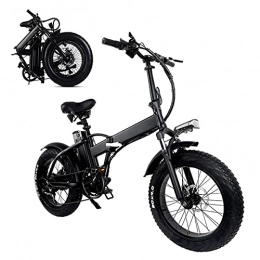 AORISSE Bike AORISSE Electric Bike, 20 Inch Variable Speed Folding Electric Bicycle 750W 48V 15AH Large Capacity Battery Snow Beach Mountain Adult Ebike
