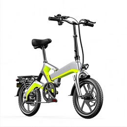 AORISSE Electric Bike AORISSE Electric Bike, 500W Motor 16 Inch Foldable E-Bike Hydraulic Shock Absorber Magnesium Alloy Adult Commuter Electric Bike with 48V Removable Lithium Battery, Yellow