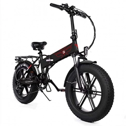 AORISSE Electric Bike AORISSE Electric Bike, 7-Speed 500W Motor Fat Tire Mountain Ebike 20-Inch Foldable Adult Commuter Electric Bicycle with 48V 12.5AH Removable Lithium Battery, Black