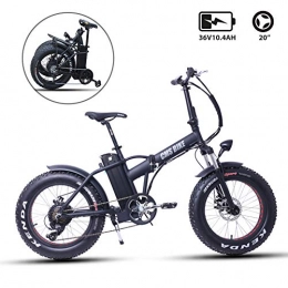 ASTOK Electric Mountain Bike 500W Motor, 20 x 4 inch Fat Tires, Removable 36V Lithium Battery, Dual Disc Brakes, 6-Speed E-Bike for Trail Riding