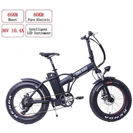 AUZZO HOME Bike AUZZO HOME 500W Folding E-bike 36V 10.4A Electric Mountain Bike Endurance 60KM 6 Speeds 20" Wide Tire with Double Disc Brakes for Adult and Teenager