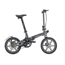 Axon Rides Bike Axon Rides Electric Bike for Adults, Lightweight Folding Bike, Single Speed, 250W Electric Motor, Lithium-Ion Battery, LCD Display Battery Indicator and Powerful Break (Axon PRO 7, Dark Gray)