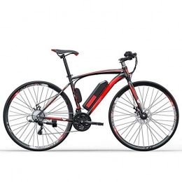 AYHa Bike AYHa Adult Highway Electric Bicycle, 250W 36V Removable Battery 27" City E-Bike 27 Speed Transmission Gears Dual Disc Brakes Unisex, Red, 14AH