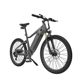 AYHa Bike AYHa Adults Mountain Electric Bike, 250W Motor 26 inch Outdoor Riding E Bike 7 Speed Transmission with Waterproof Meter Dual Disc Brakes with Rear Seat, Grey, A