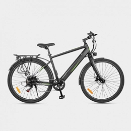 AYHa Electric Bike AYHa City Commuter Electric Bicycle, 360W Motor 6 Speed Dual Disc Brakes 27 Inches Adults Aluminum Alloy Variable Speed E Bike 36V Removable Hidden Battery, Black, B 14AH