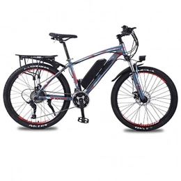 AYHa Bike AYHa Electric Mountain Bike, 26'' Adults City Electric Bicycle with Removable 36V 8Ah / 10Ah / 13 Ah Lithium-Ion Battery 27 Speed Shifter Aluminum Alloy Frame Unisex, Gray red, 10AH