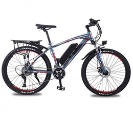 AYHa Electric Bike AYHa Electric Mountain Bike, 26'' City Electric Bicycle for Adults with Removable 36V 8Ah / 10Ah / 13 Ah Lithium-Ion Battery 27 Speed Shifter Aluminum Alloy Frame Unisex, Gray red, 10AH