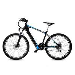 AYHa Electric Bike AYHa Mountain Off-Road Electric Bicycle, 400W 26 Inches Adults Travel Electric Bicycle 48V Hidden Removable Battery 27 Speed Dual Disc Brakes with Back Seat, Blue