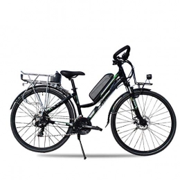 AYHa Electric Bike AYHa Mountain Travel Electric Bike, 350W Motor 26 inch Adults Long-Distance Riding Electric Bicycle Dual Disc Brakes 24 Speed with Helmet Long Range, Black, A 10AH