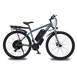 BAHAOMI Electric Bike BAHAOMI Electric Bike 29" 21 Speed Adults Electric Mountain Bicycle Double Disc Brakes City Commute Ebike 1000W Motor 48V 13Ah Removable Lithium Battery E-bike, Gray