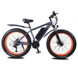 BAIYIQW Electric Bike BAIYIQW Electric Bike Snow Bike A-class 18650 lithium battery 350W brushless motor / aerospace aluminum alloy material / 26in, bearing 70kg, Gray, 70km