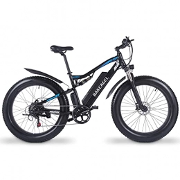 BAKEAGEL Electric Bike BAKEAGEL Electric Mountain Bike 48V 1000W Adult Fat Tire Mountain Bike with XOD Front and Rear Hydraulic Brake System, Detachable Lithium Ion Battery