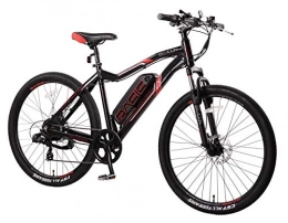 Basis Beacon E-MTB Electric Mountain Bike 19in Frame, 27.5in Wheel - Black/Red (14ah Battery)